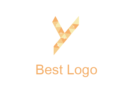 letter y polygon logo