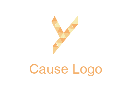 letter y polygon logo