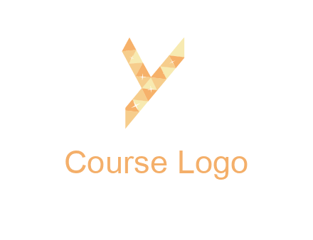 letter y polygon logo