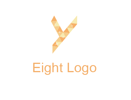 letter y polygon logo