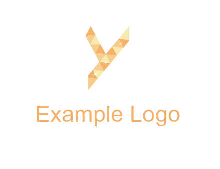 letter y polygon logo