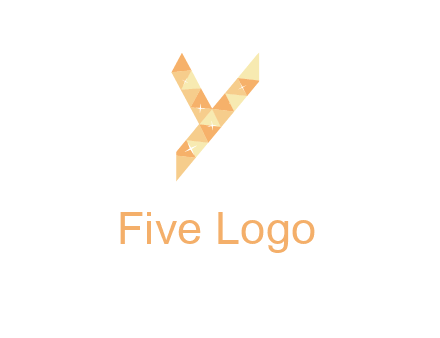 letter y polygon logo