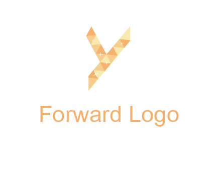 letter y polygon logo