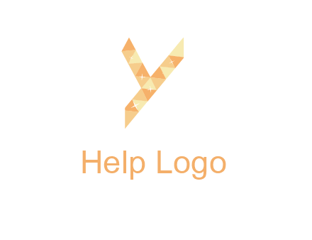 letter y polygon logo