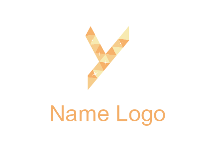 letter y polygon logo