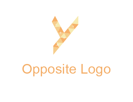 letter y polygon logo