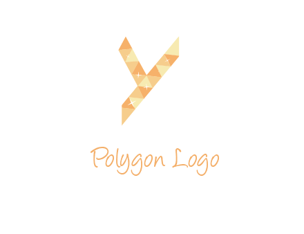 letter y polygon logo