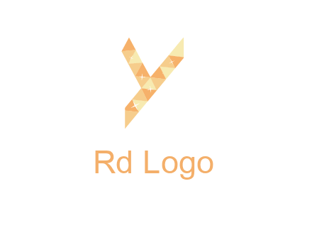 letter y polygon logo