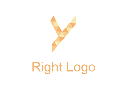 letter y polygon logo