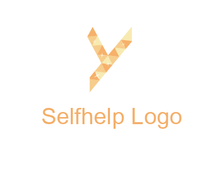 letter y polygon logo