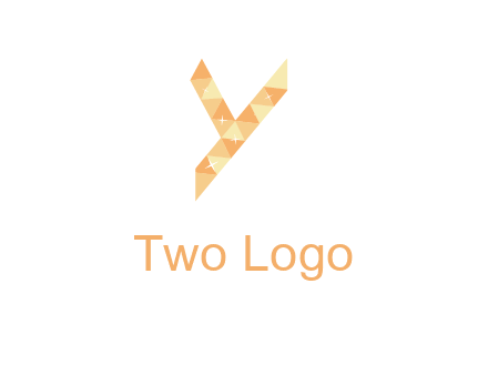 letter y polygon logo