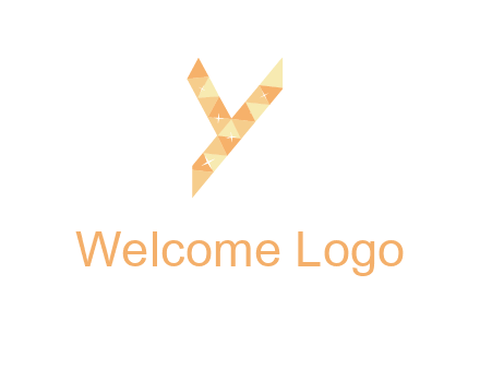 letter y polygon logo