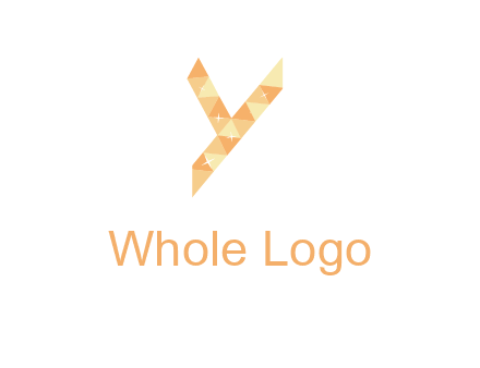letter y polygon logo
