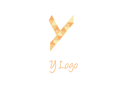 letter y polygon logo