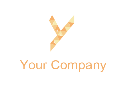 letter y polygon logo