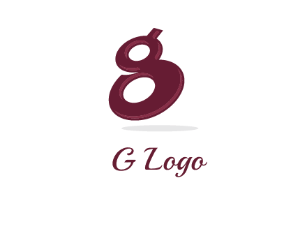 Letter G like number eight logo