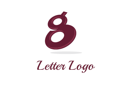 Letter G like number eight logo