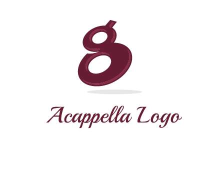 Letter G like number eight logo
