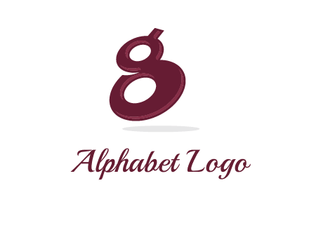 Letter G like number eight logo