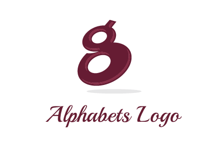 Letter G like number eight logo