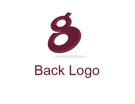 Letter G like number eight logo