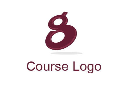 Letter G like number eight logo