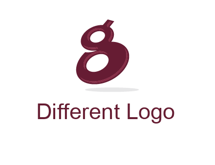 Letter G like number eight logo