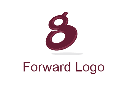Letter G like number eight logo
