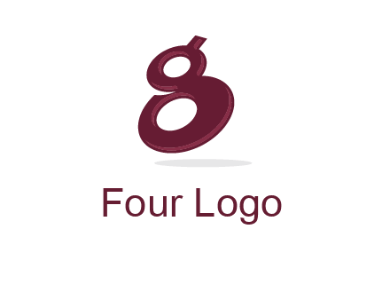 Letter G like number eight logo