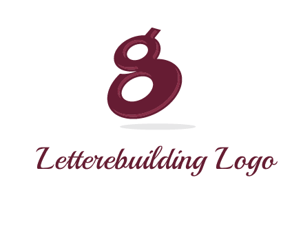 Letter G like number eight logo