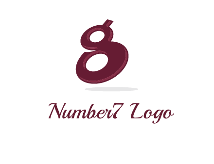 Letter G like number eight logo
