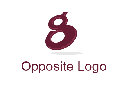 Letter G like number eight logo