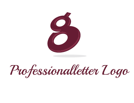Letter G like number eight logo