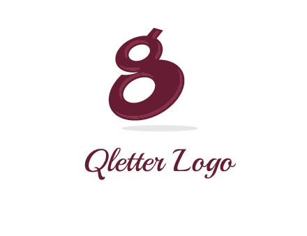 Letter G like number eight logo