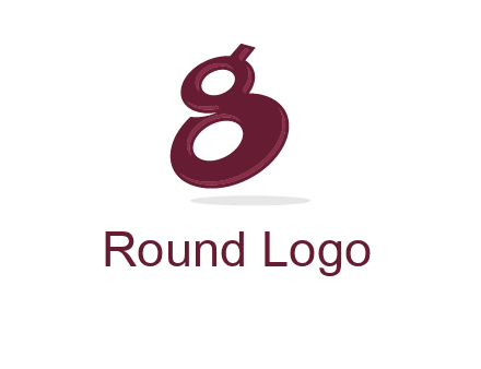 Letter G like number eight logo
