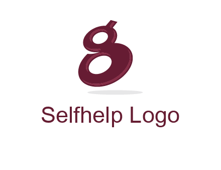 Letter G like number eight logo