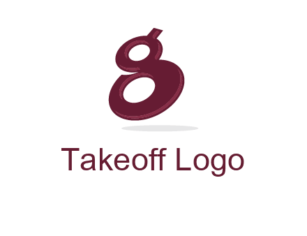 Letter G like number eight logo