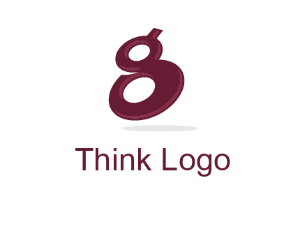 Letter G like number eight logo