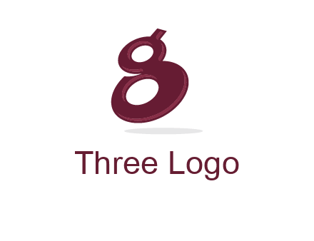 Letter G like number eight logo