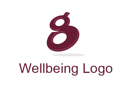 Letter G like number eight logo