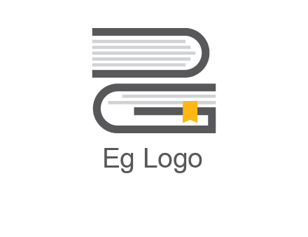 letter g book logo