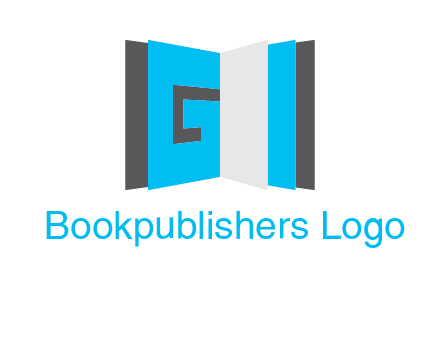 Letter G in book logo