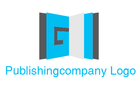 Letter G in book logo