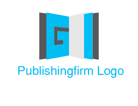 Letter G in book logo