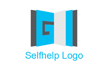 Letter G in book logo