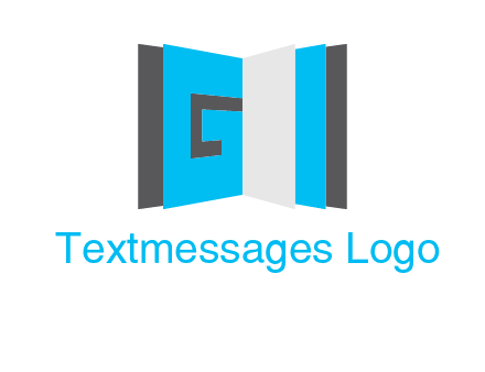 Letter G in book logo