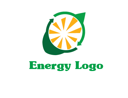 sun rays in leaf logo