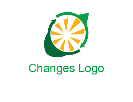 sun rays in leaf logo