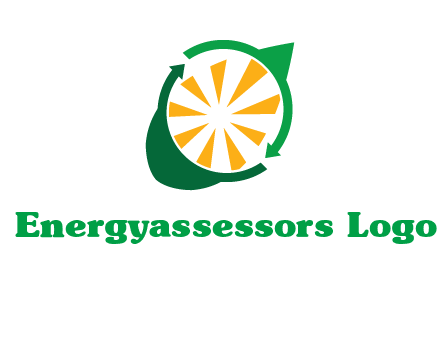 sun rays in leaf logo