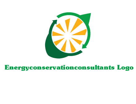sun rays in leaf logo